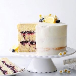 Lemon Blueberry Cake - A Burst of Sunshine in Every Bite! 🍋