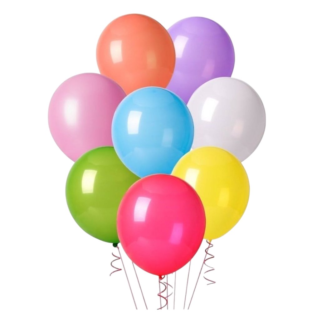 Colorful Chrome/Latex/Confetti Balloon Bunch