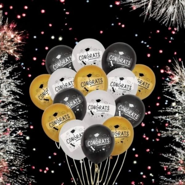 Graduation Congrats Balloon Bunch - Image 4