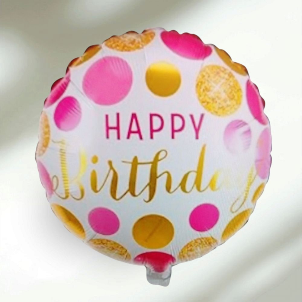 Happy Birthday Pinky Balloon