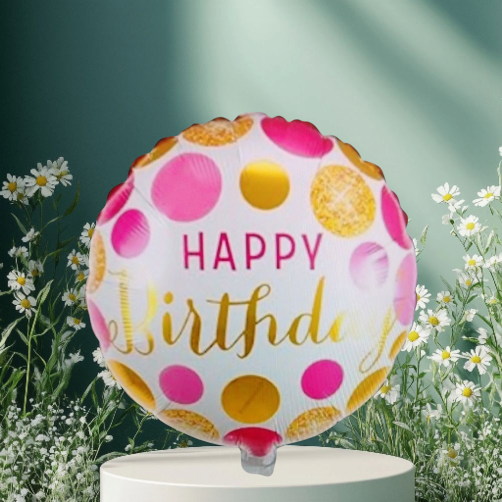 Happy Birthday Pinky Balloon - Image 2