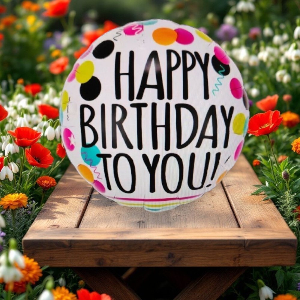 Happy Birthday Colorful Balloon - Image 3