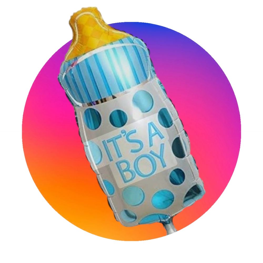 It's A Boy Baby Bottle Balloon - Image 3