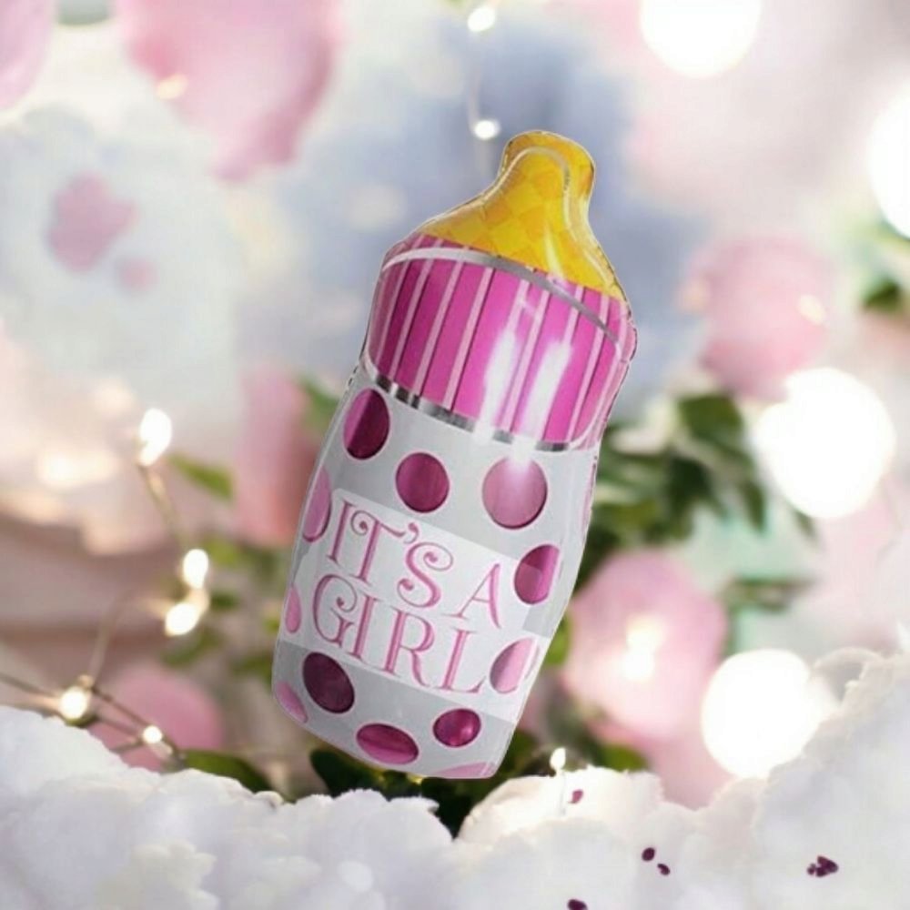 It's A Girl Baby Bottle Balloon - Image 3
