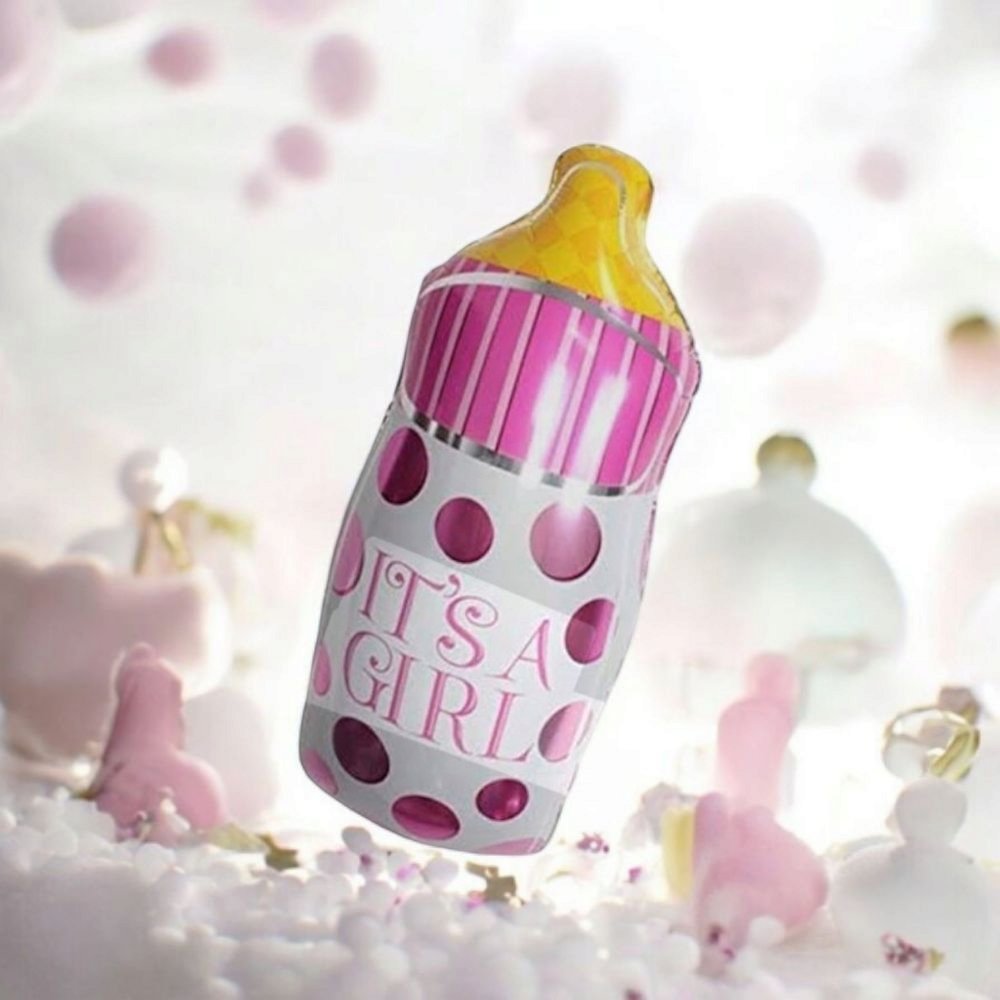 It's A Girl Baby Bottle Balloon