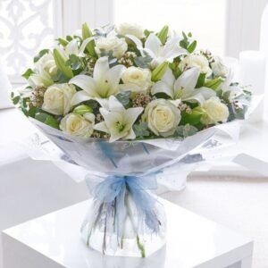 Charming White Bouquet - 20 Blooms