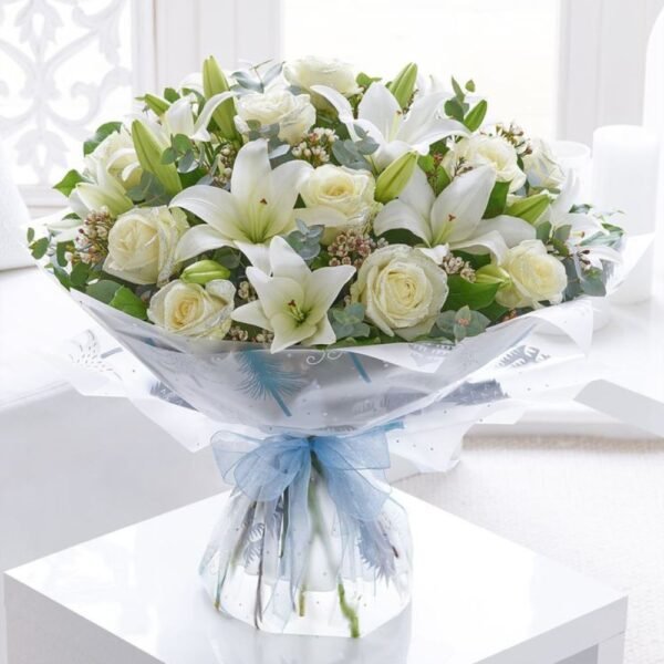 Charming White Bouquet - 20 Blooms